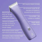 Load image into Gallery viewer, Andis eMerge Cord/Cordless Clipper - Purple