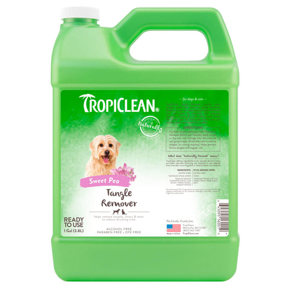 Tropiclean Sweet Pea Tangle Remover Spray Gallon