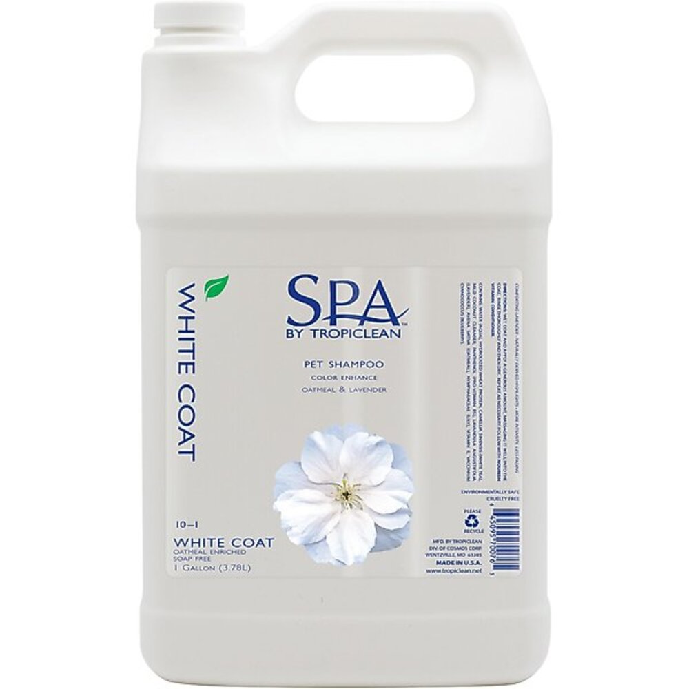 Tropiclean SPA White Coat 10:1 Shampoo Gallon