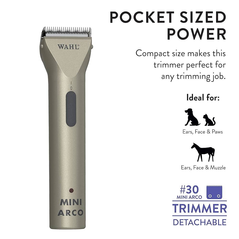 Wahl's Mini Arco Cordless Trimmer Kit - Platinum