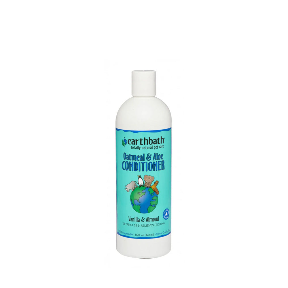 Earthbath Oatmeal & Aloe Conditioner Vanilla Almond Scent 16 oz
