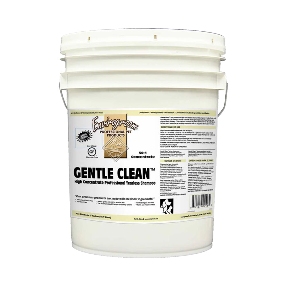 Envirogroom Gentle Clean 50:1 Pro Tearless Shampoo 5 Gallon Bucket