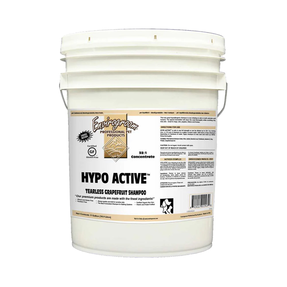 Envirogroom Hypo Active 32:1 Tearless Grapefruit Shampoo 5 Gallon Bucket