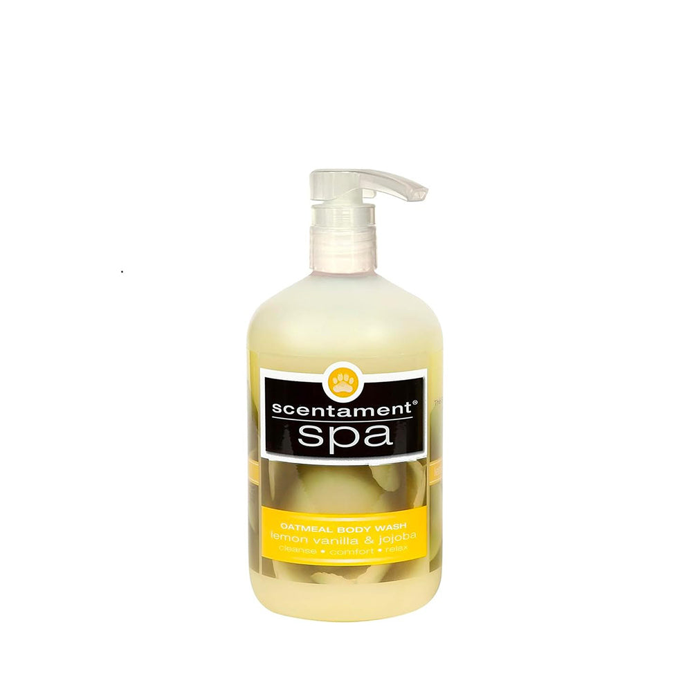 Scentament Spa Oatmeal Body Wash Lemon Vanilla 16 oz
