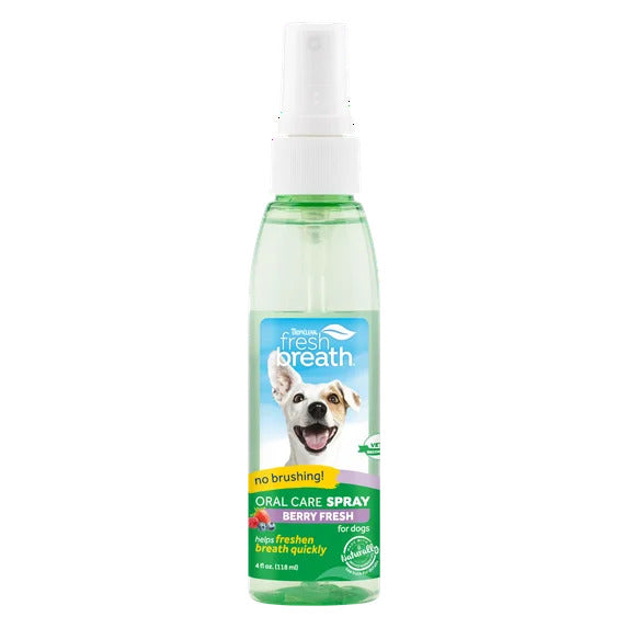 Tropiclean Fresh Breath Berry Fresh Oral Care Spray 4 oz