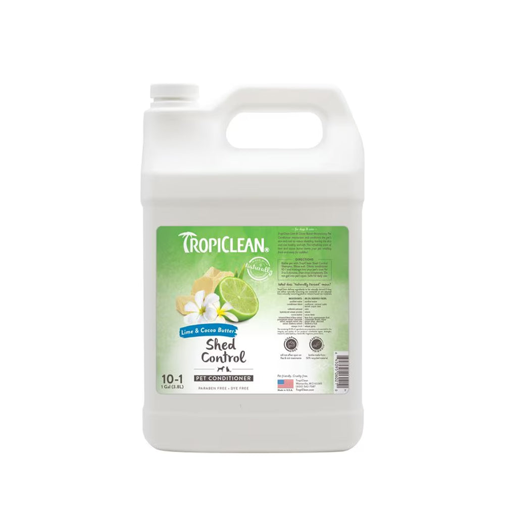 Tropiclean Shed Control Lime & Cocoa Butter 10:1 Conditioner 1 Gallon