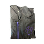 Load image into Gallery viewer, Stylist Wear Contrast Jacket Crinkle Nylon w/ Embroidered Paw Print - Green, Purple, OR Pink
