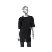 Stylist Wear Crinkle Nylon Groomer Zipper Jacket - Black OR Black Breed