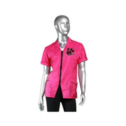 Stylist Wear Pipped Pocket Zipper Jacket with Paw - Teal, Pink OR Purple