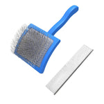 Load image into Gallery viewer, WAGS Waterproof Doodle Brush W/ Comb Large - Orange OR Blue

