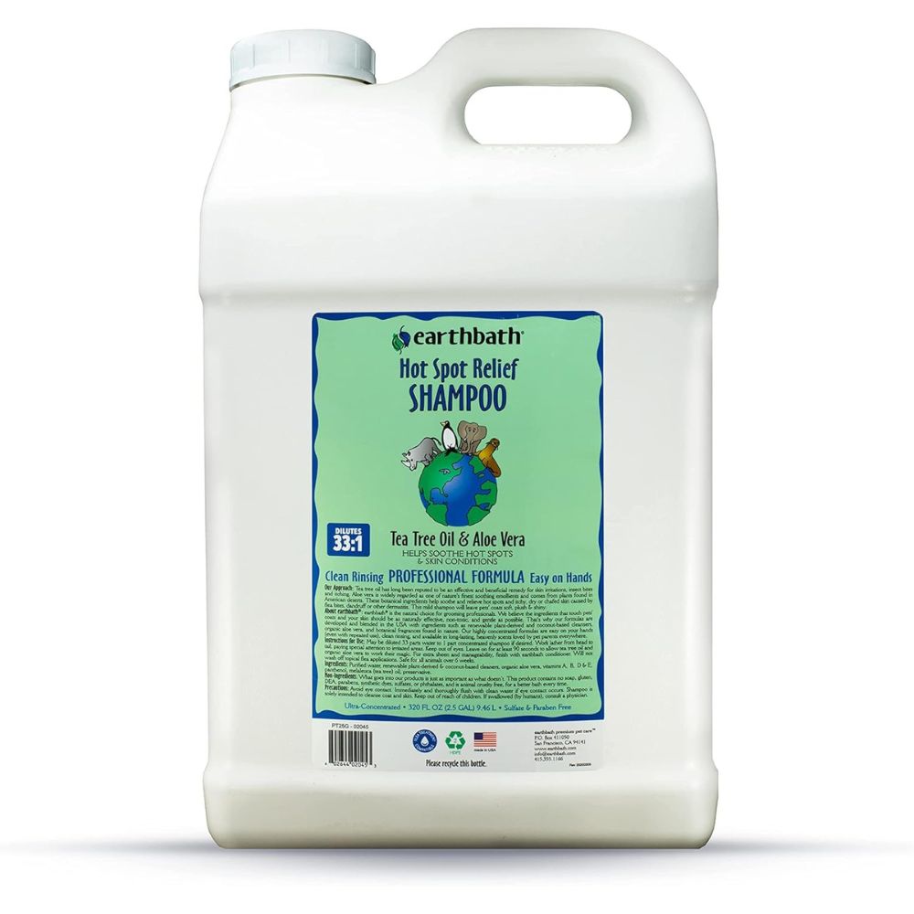 Earthbath Tea Tree Oil & Aloe Vera Shampoo 2 Gallon 64 oz