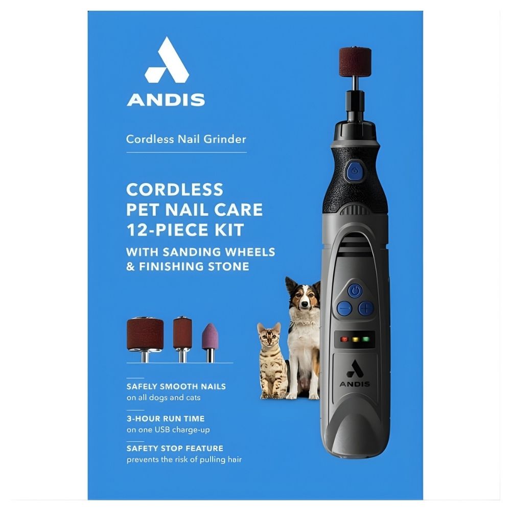Andis Cordless Nail Grinder 12 Piece Kit