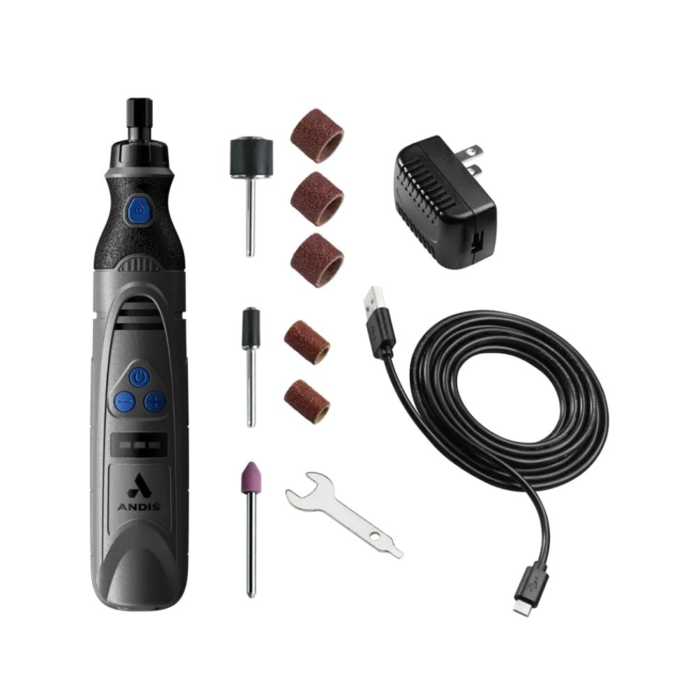 Andis Cordless Nail Grinder 12 Piece Kit
