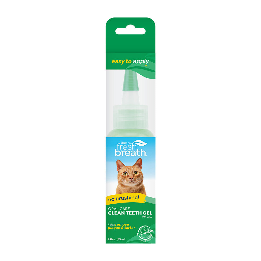 Tropiclean Fresh Breath Clean Teeth Oral Care Gel for Cats 2 oz
