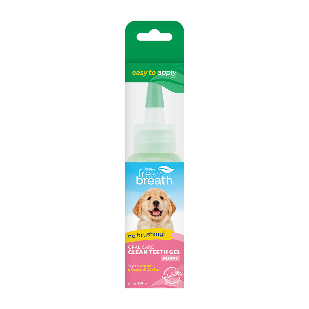 Tropiclean Fresh Breath Clean Teeth Oral Care Gel for Puppies 2 oz