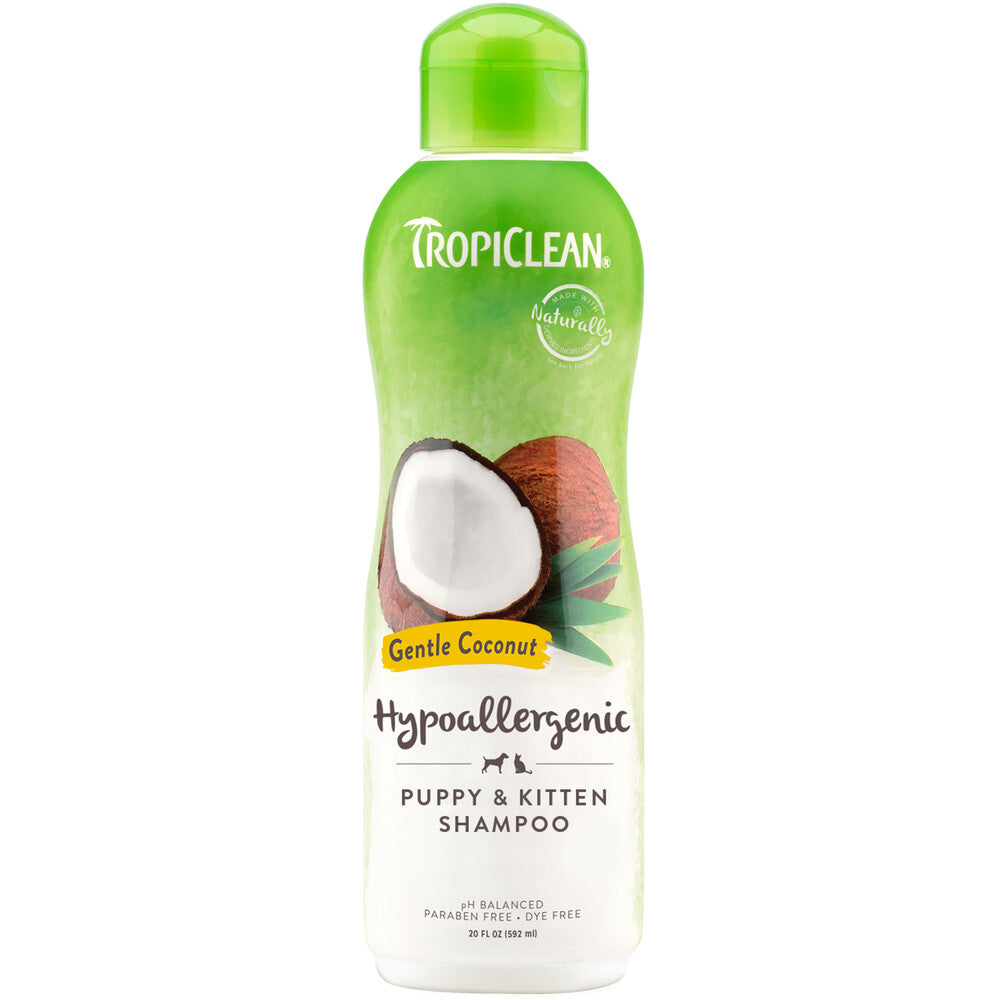 Tropiclean Hypo Allergenic Gentle Coconut Puppy 16:1 Shampoo 20 oz