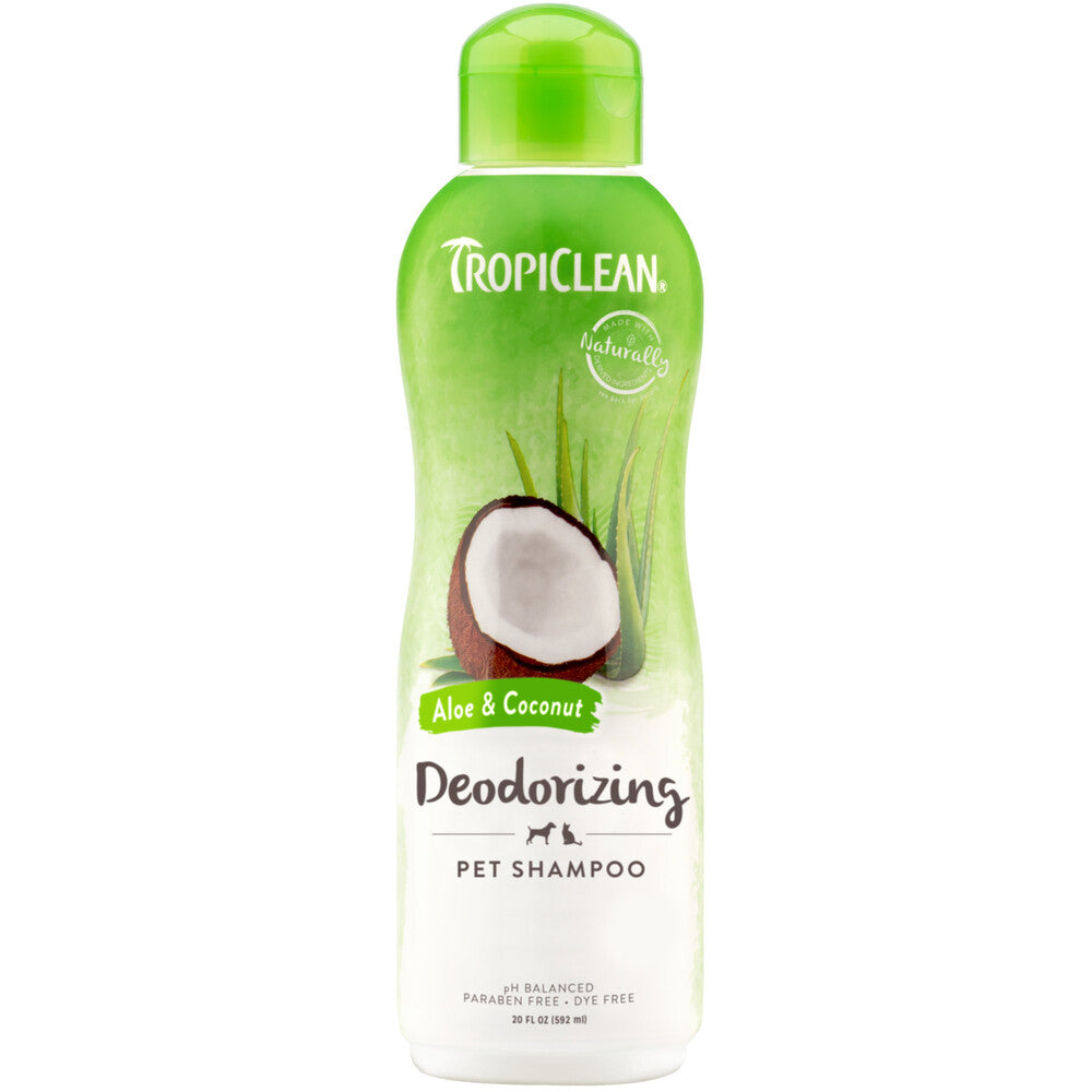 Tropiclean Aloe & Coconut Deodorizing 16:1 Shampoo 20 oz